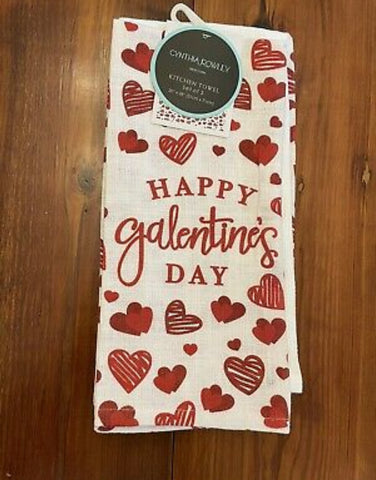 Galentine 3 piece kitchen towels