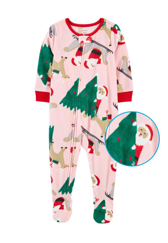 Christmas tree fleece PJS