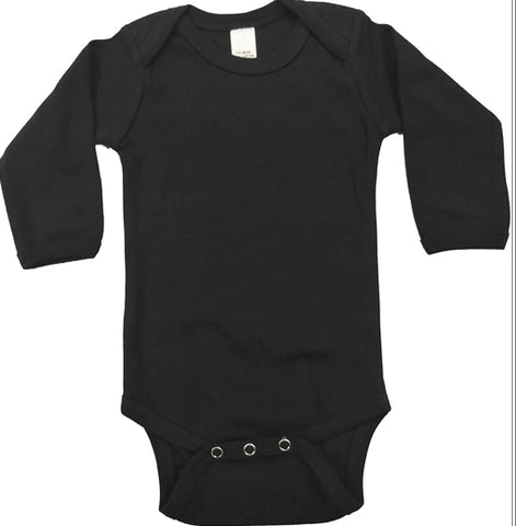 Long Sleeve Black Onesie