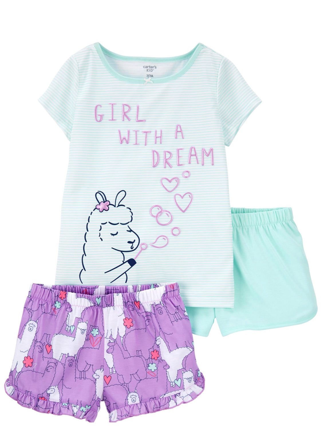 3-Piece Llama Loose Fit PJs