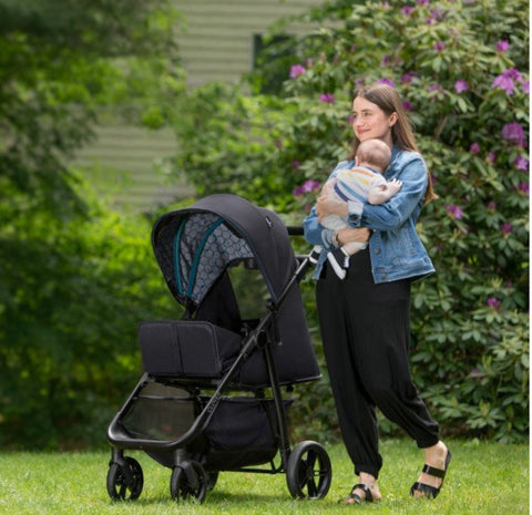 evenflo clover stroller Evenflo Clover Travel System with LiteMax Infant Car Seat (Blue Apis) – BreBri's Closet
